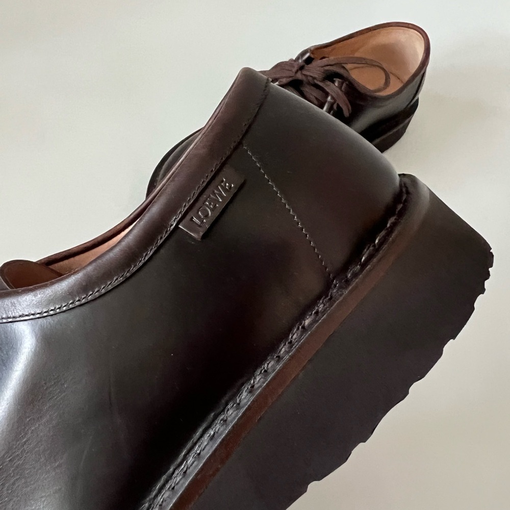 Loewe Faro Leather Loafer Shoes - Picture 5 of 6